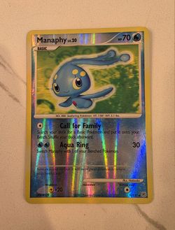 Manaphy - 9/130  Reverse Holo Diamond & Pearl - NM - Pokemon Card 