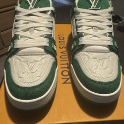 Green Louis Vuitton (LV) Trainers 