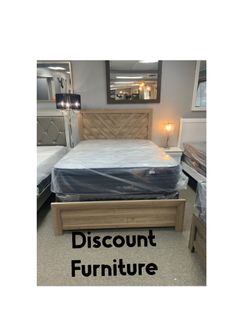 Queen Size Bed With Mattresses SALE