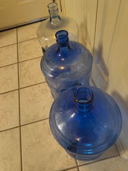 3 - 5 gallon water bottles