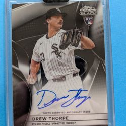 Drew Thorpe 2025💥 Topps Chrome Black 💥On Card Autograph 