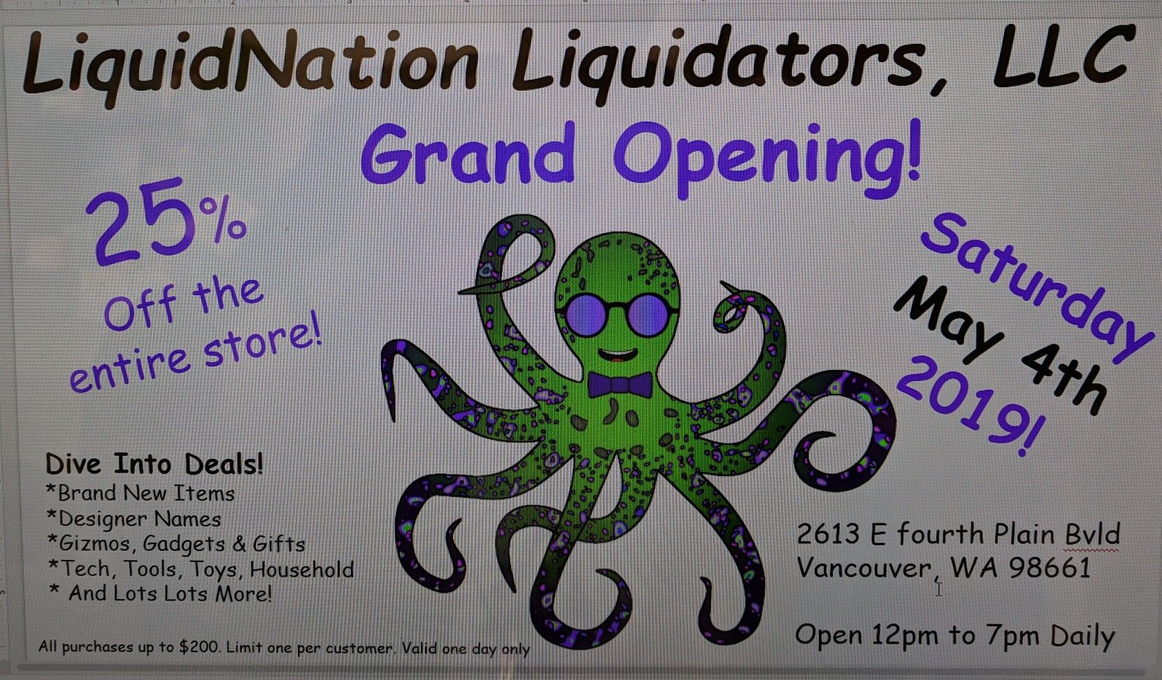 Grand Opening Event
