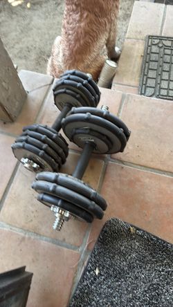 Marcy dumb bell set 90lb