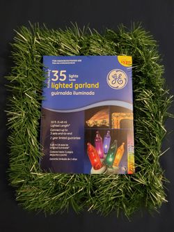 GE Christmas Lighted Garland