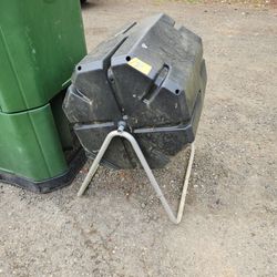 Composters! Tumbler and Aerobin.