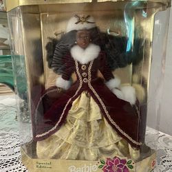 I have a request for African-American dolls in the Barbie collection. This is a couple that we have. We still have all our other Barbie l lots of them