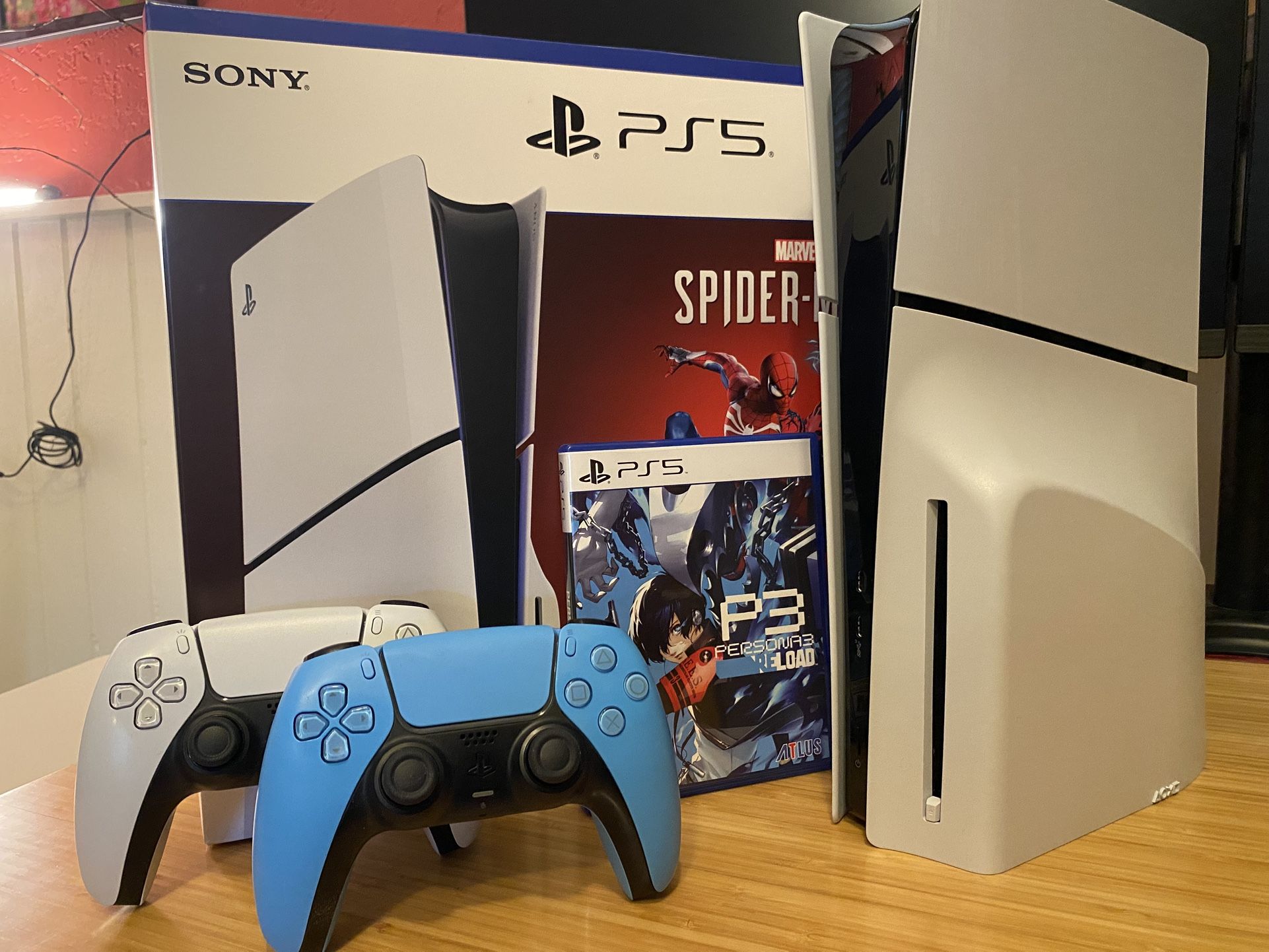 PS5 Slim Bundle - Disc Drive, 2 Controllers, Persona 3 (Will Trade For Xbox)