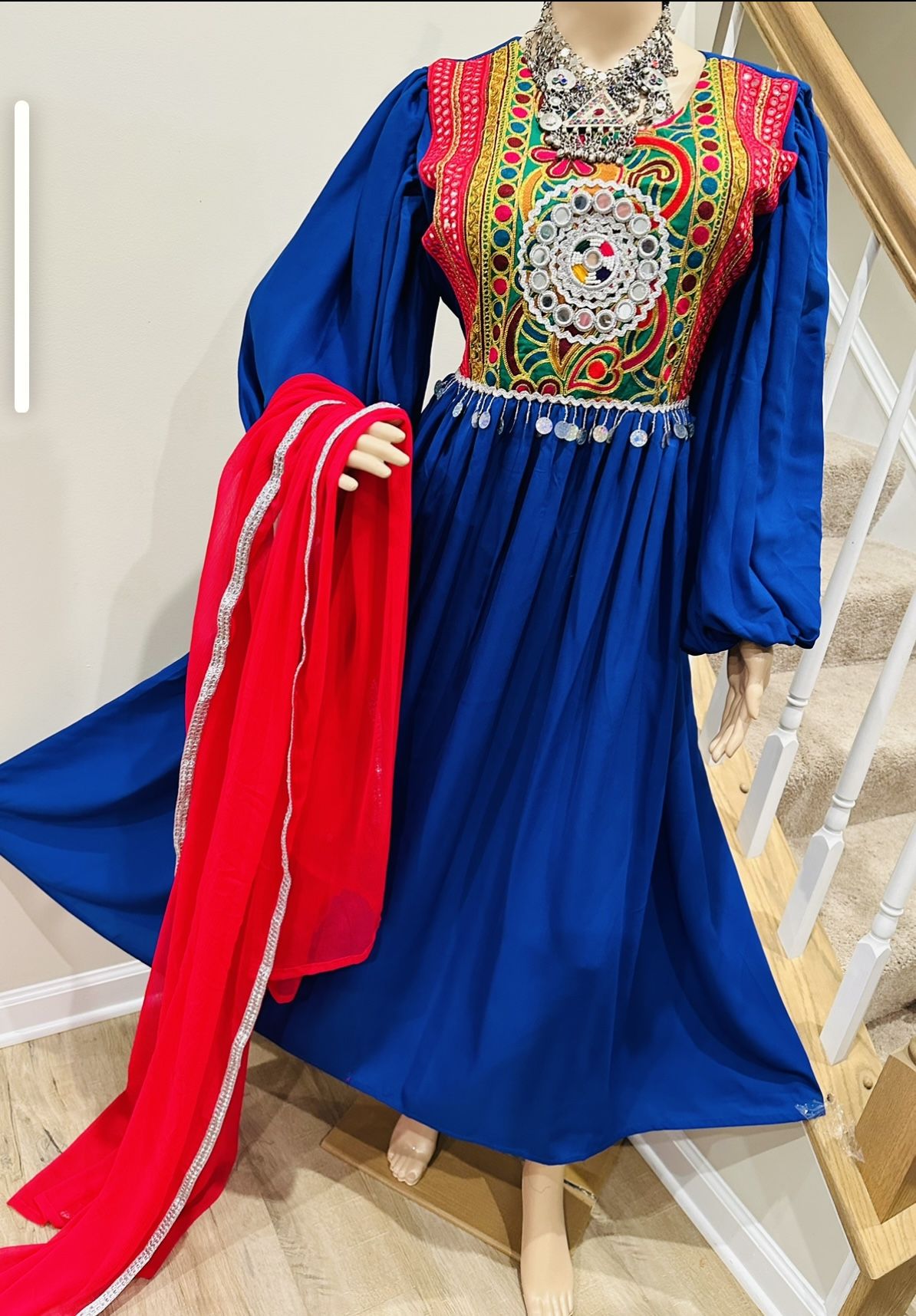 blue afghani dress Amanda Uprichard Berkshire Midi Dress in Baby Blue main image 0