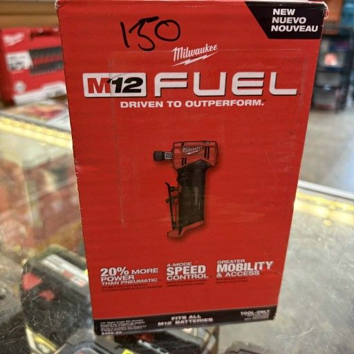 Milwaukee New Die Grinder M12 Fuel