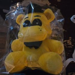 Jazwares FNAF Golden Freddy 8" Plush GameStop Exclusive New With Tags NWT GITD