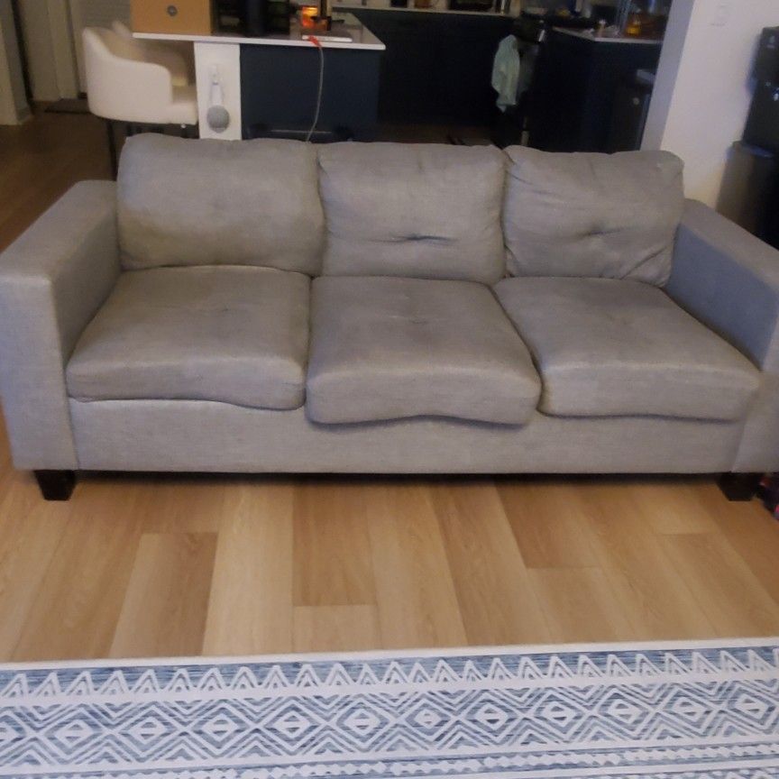 Gray Couch 3 Seater Grey Couch FREE