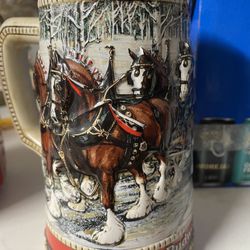 Budweiser 1988 Christmas’s Stein 