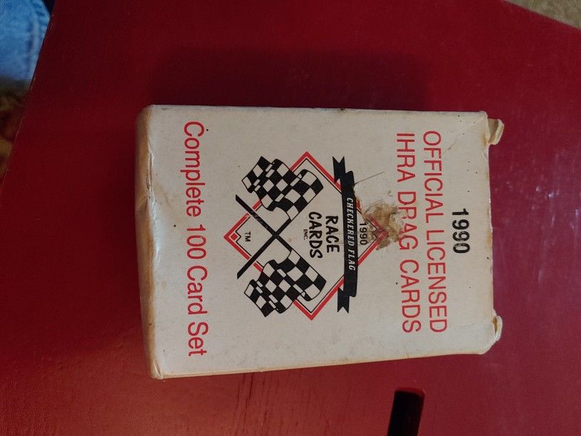 1990 Official Licensed "International Hot Rod Association" Drag Cards Complete 100 Card Set