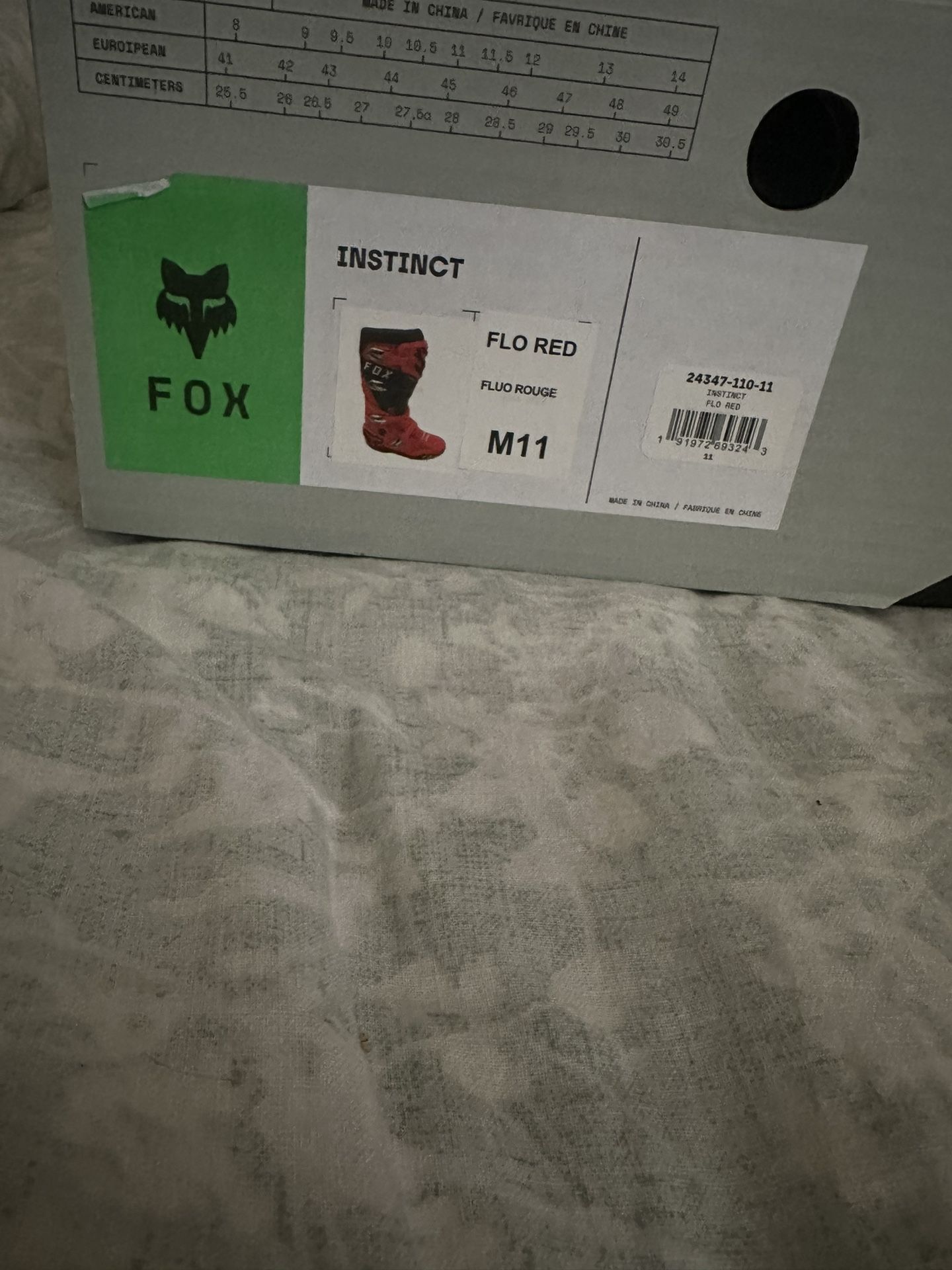 FOX INSTINCT Boots Size 11