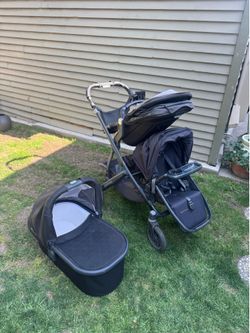 Uppababy Vista + Rumble Seat + Bassinet