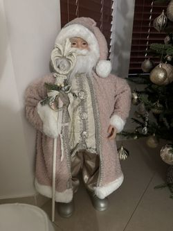 Pink/ Rose Gold Santa