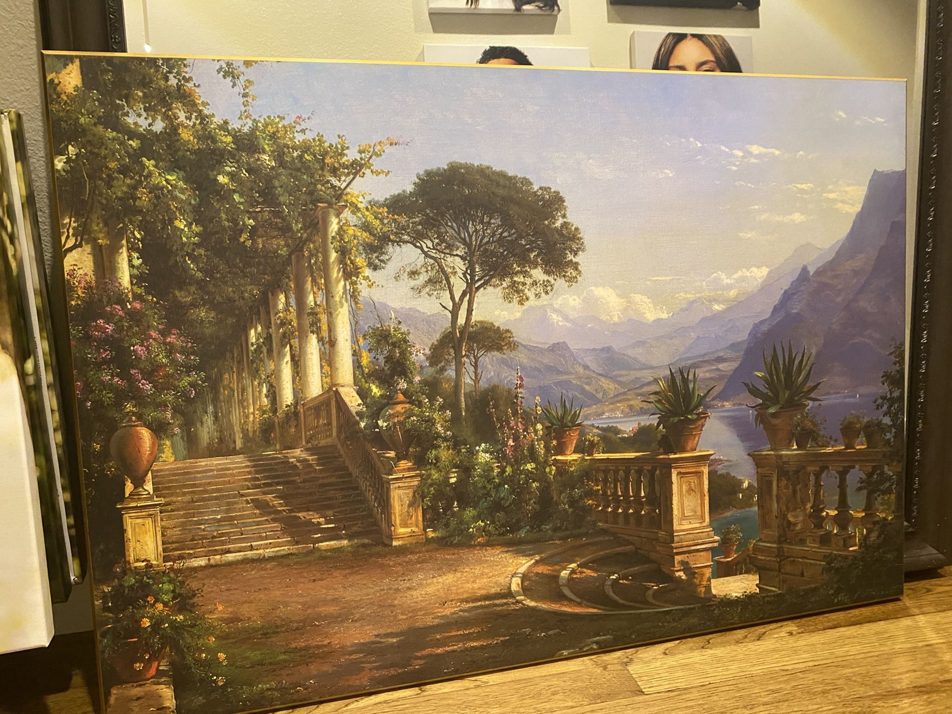 ZGallerie A Lodge on Lake Como by Carl Frederic Aagaard Artwork Wall Hanging Art Picture