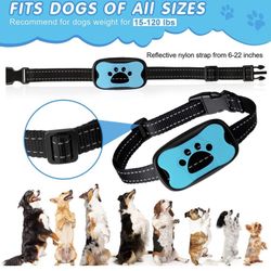 Dog Bark Collar Smart 2 Pack Training Kit with Shock Anti-Bark Collar for Stubborn Dogs and No Shock Dual Vibration Barking Control Device