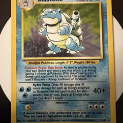 Pokemon Card 1999 Blastoise 2/102