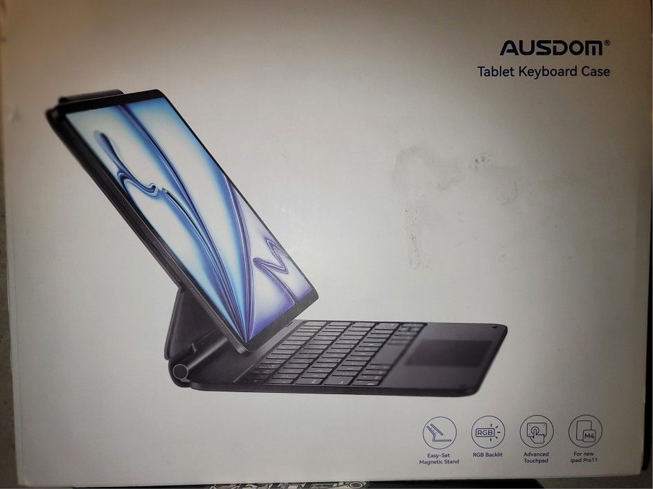 AUSDOM Keyboard Case for iPad Pro 11-inch M4 2024