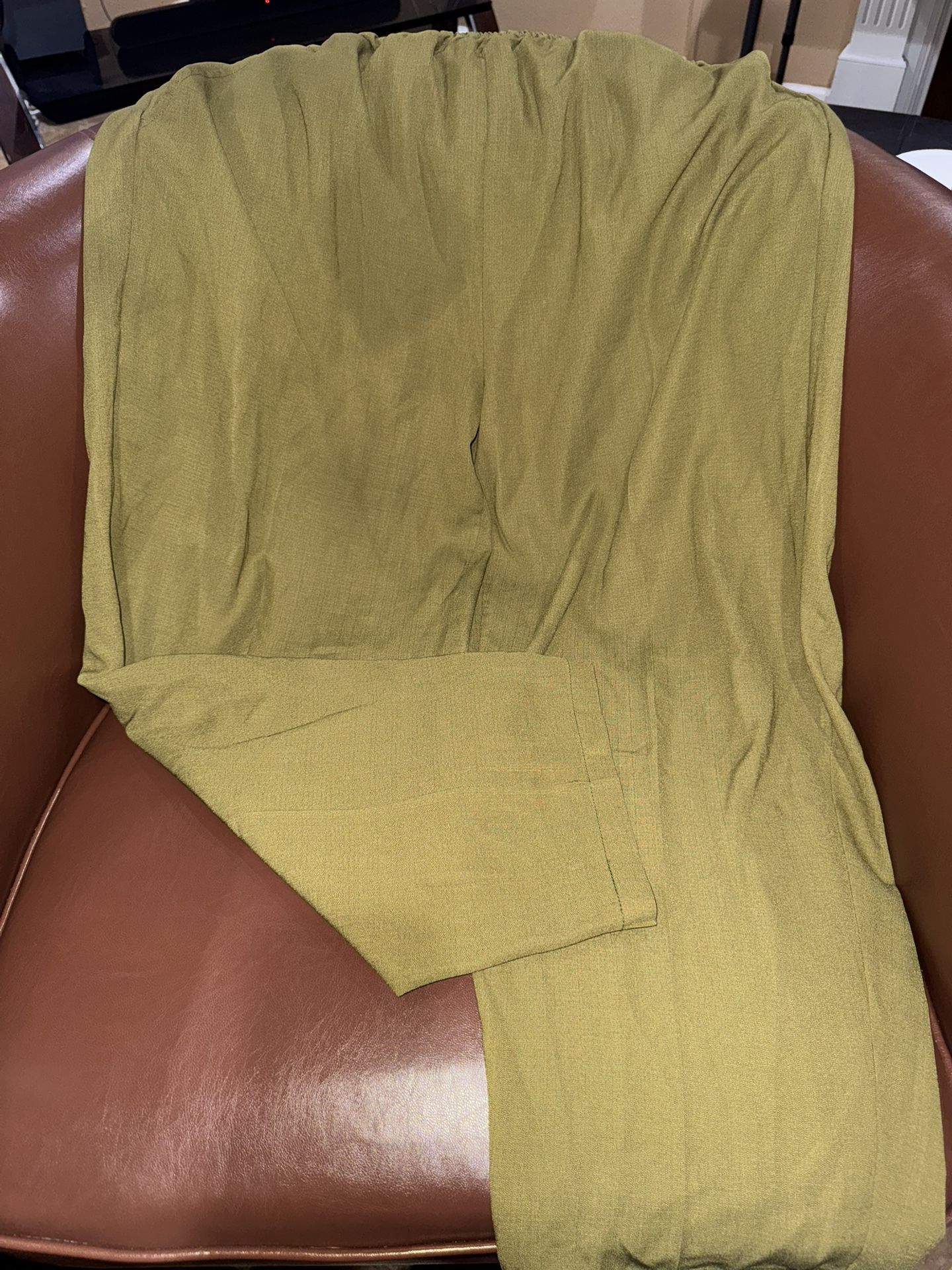 Miss Look Olive Casual Dress Pants
