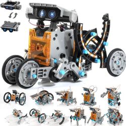 14-in-1 Solar Robot Kit for Kids, Stem Projects for Kids Age 8-12, Educational STEM Science Toy, DIY Solar Power Building Kit