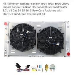 Brand New Radiator 96 impala