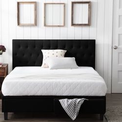 Queen Bed With Drawers And Mattress 