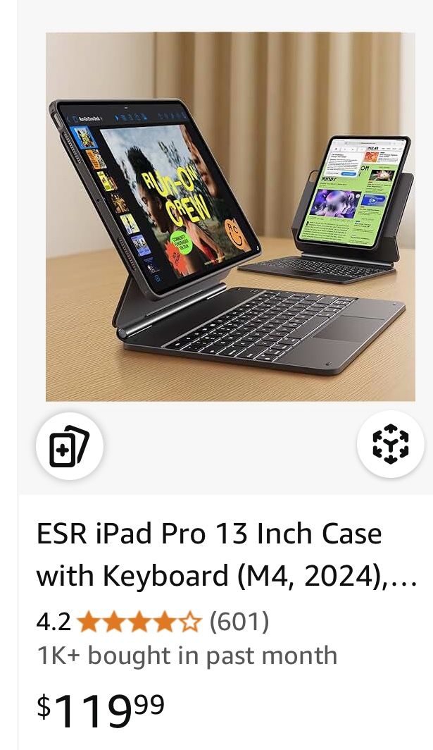ESR iPad Pro 13 Inch Case with Keyboard 