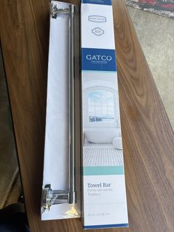 Gatco Reveal 24" Towel Bar. Chrome. New In Box 