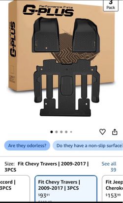 Chevy Traverse floor mats ‘09-‘17
