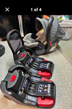 Britax Infant Car Seat with Two Bases and a stroller