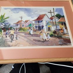 Used Picture 21" Wide X 15 1/2"  High Wood Frame With Glass