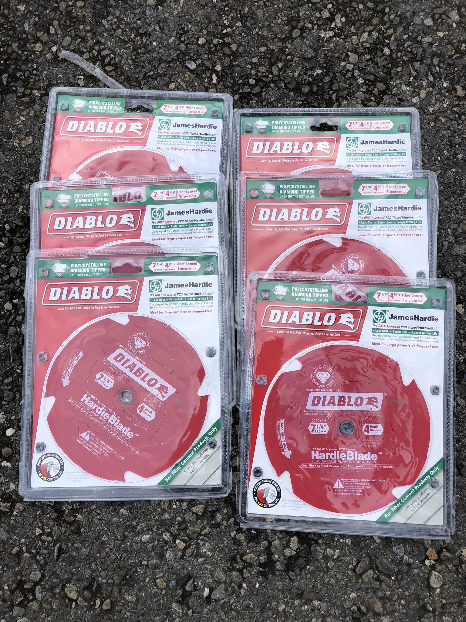 #6 Diablo Hardie Blade’s 7-1/4” In