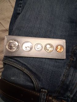 1964 US Proof Set 5 Coins Holder