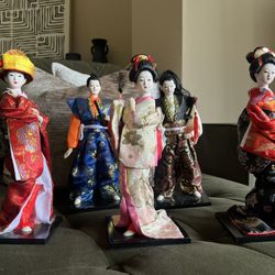 Japanese Kimono Dolls - Authentic