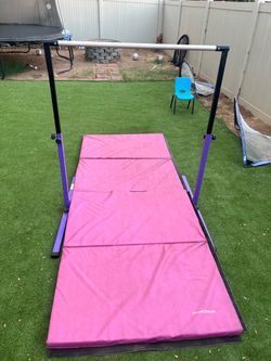 Kids Gymnastics Kip Bar with Folding Mat