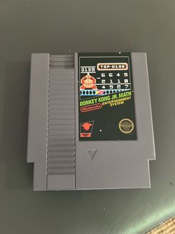 Donkey Kong Jr. Math NES Cartridge