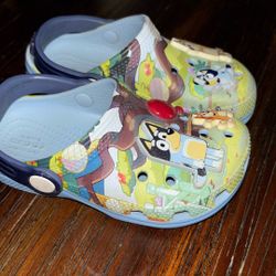 Bluey Crocs Size 10 Toddler