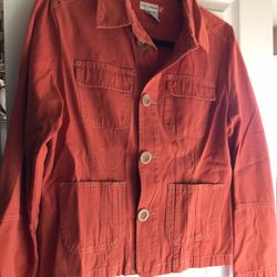 Kali Wear Cropped Burnt Orange Jacket Sz Large 