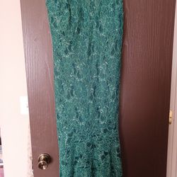 Green Lace Dress 