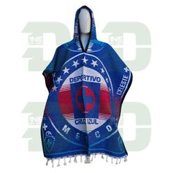 Cruz Azul Hooded Poncho