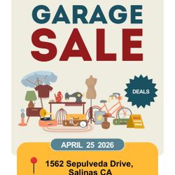 Saturday, April 25th: 1562 Sepulveda Dr, Salinas, CA