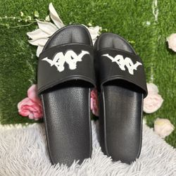 Mens Kappa Slides Authentic Adam 2 Size 9 Black with box