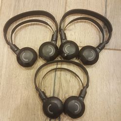 Three wireless headphones