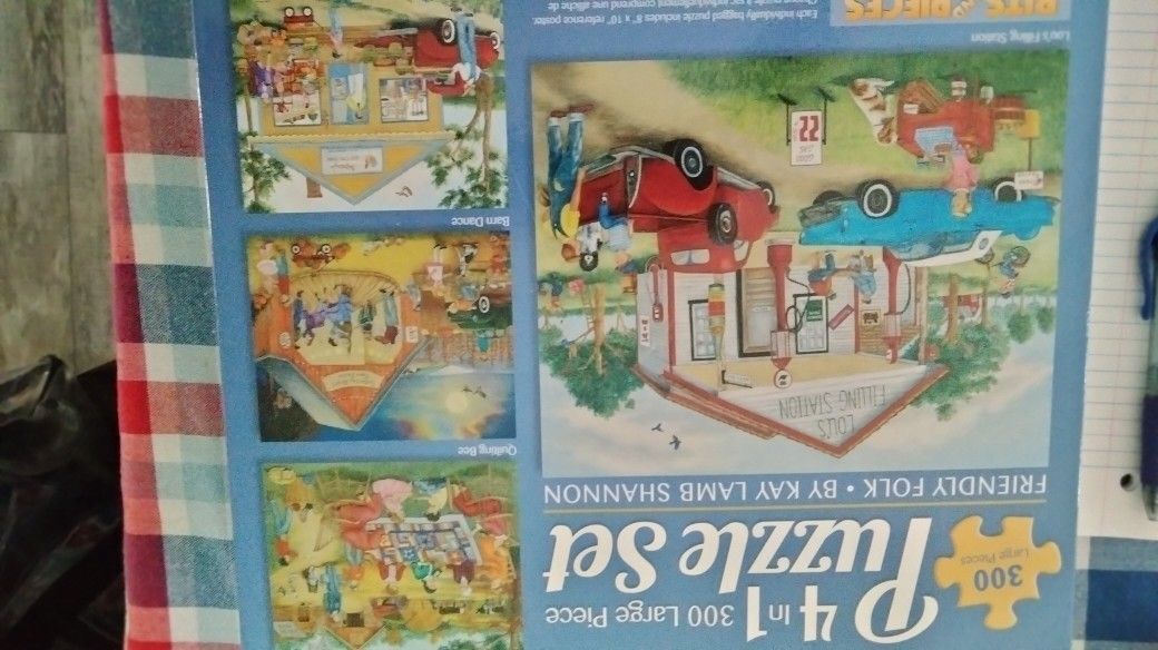 Set Of 4 Puzzles 300 Pieces Each