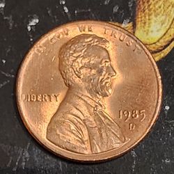 1 Cent 1985 D RD 