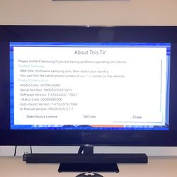 70” Samsung Smart 4K TV UHD-For Repair/Parts