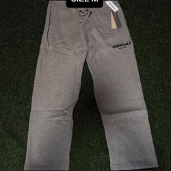 🔥 FEAR OF GOD ESSENTIALS SWEATPANTS – DARK OATMEAL – SIZE M (NEW)