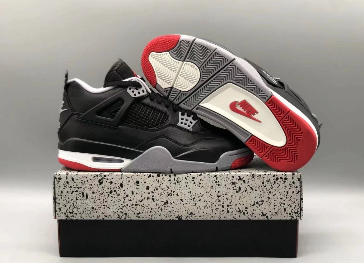 Jordan 4 Bred Reimagined Size 8 And 8.5 Men New